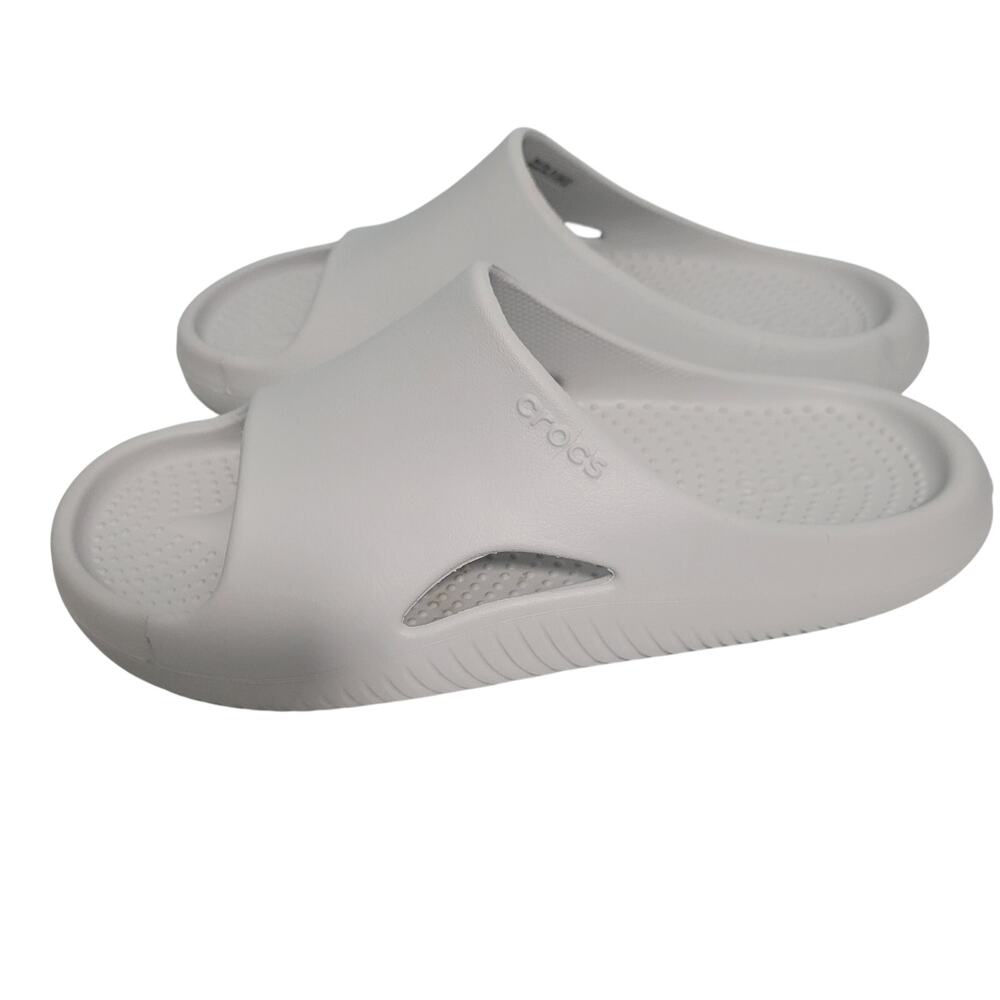 Crocs Mellow Recovery Gray Slides Comfort Shoes Size W=9/M=7 41726-2894 - Picture 2 of 7
